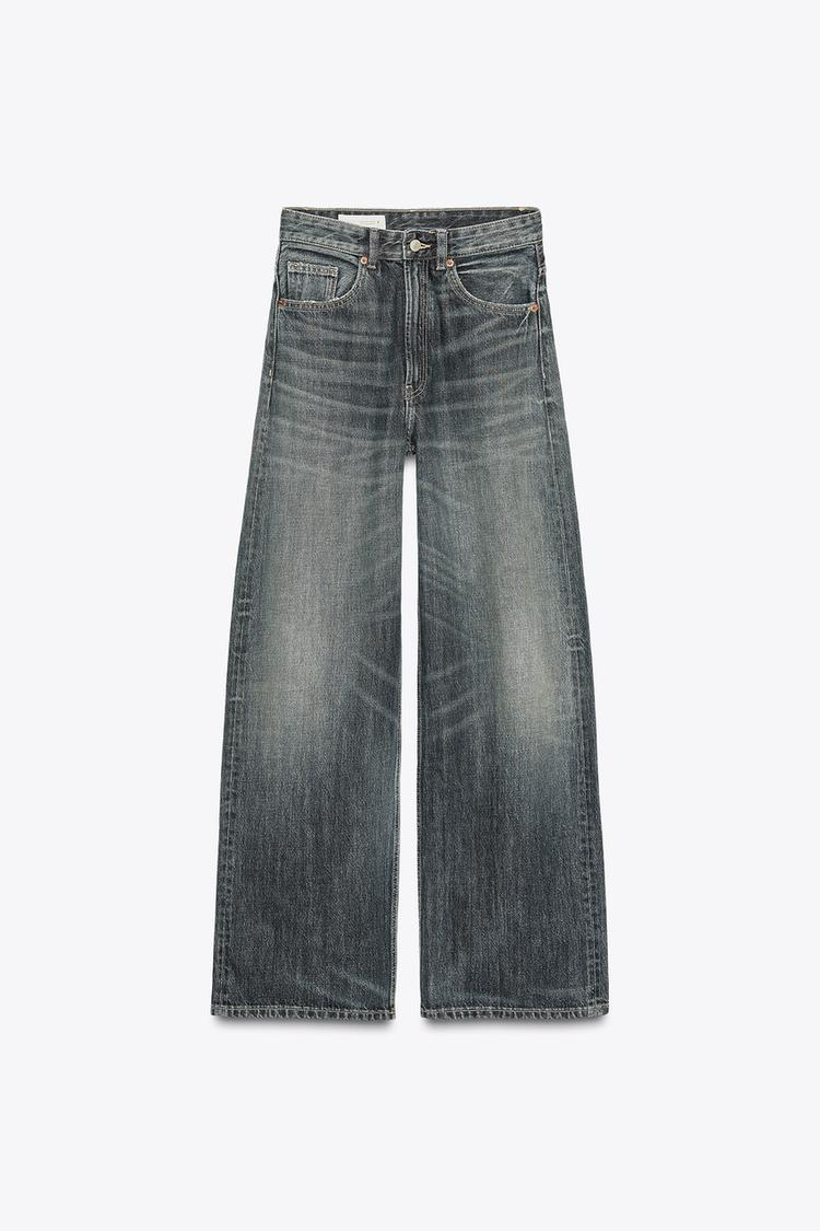 JEANS EXTRA ANCHO DE PERNERA DE CINTURA ALTA