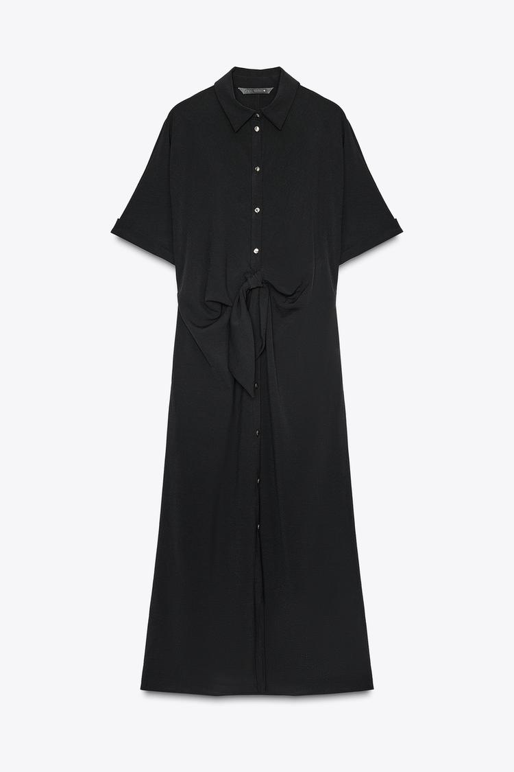 VESTIDO MIDI CON LAZO