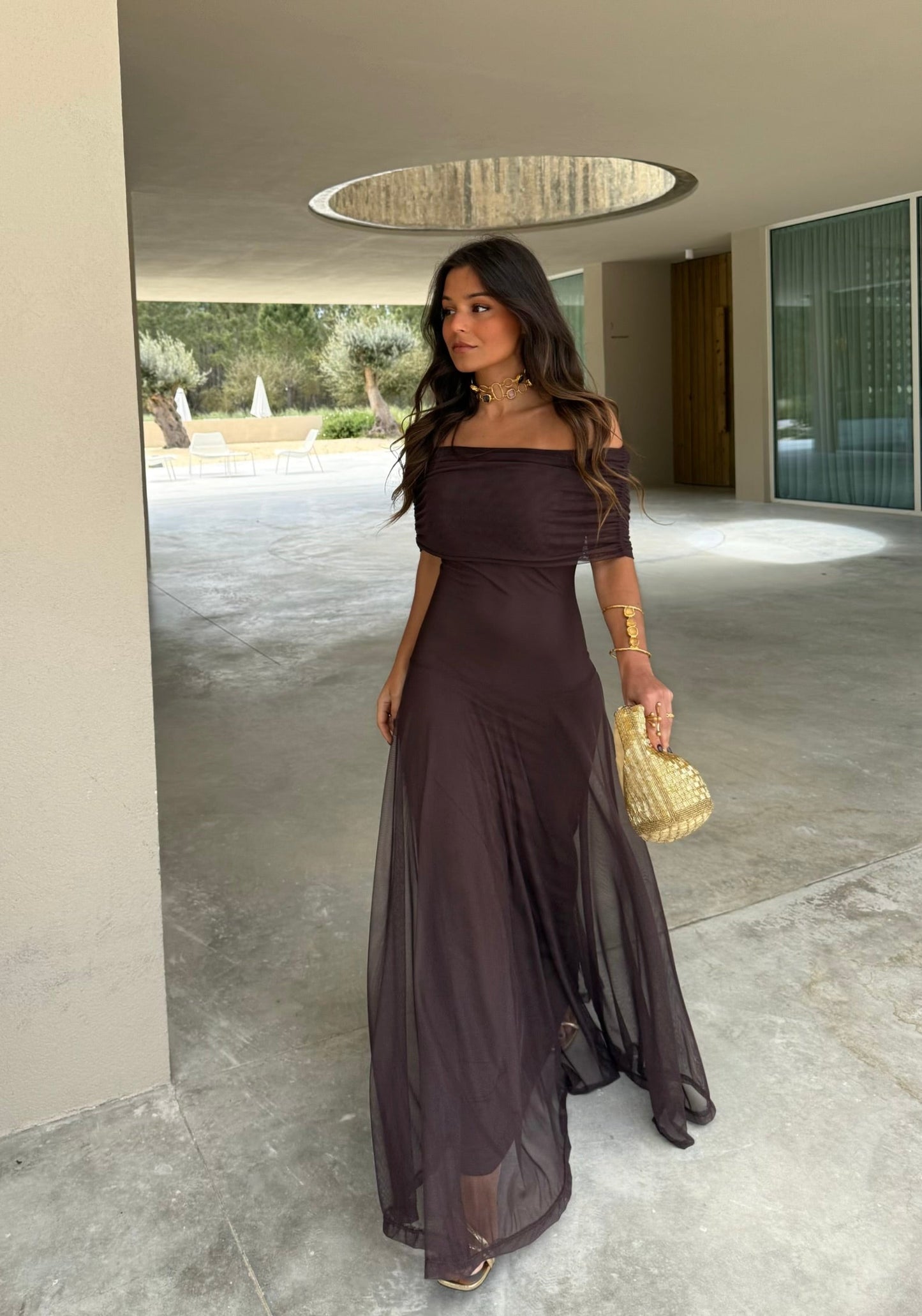 Maxi Vestido de Malla