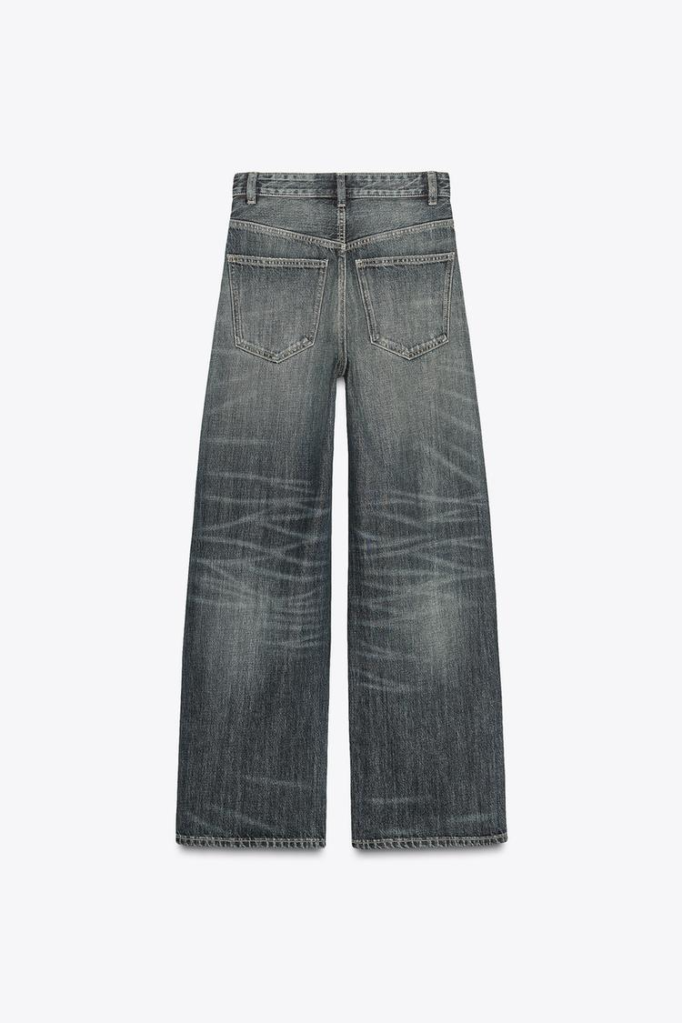 JEANS EXTRA ANCHO DE PERNERA DE CINTURA ALTA