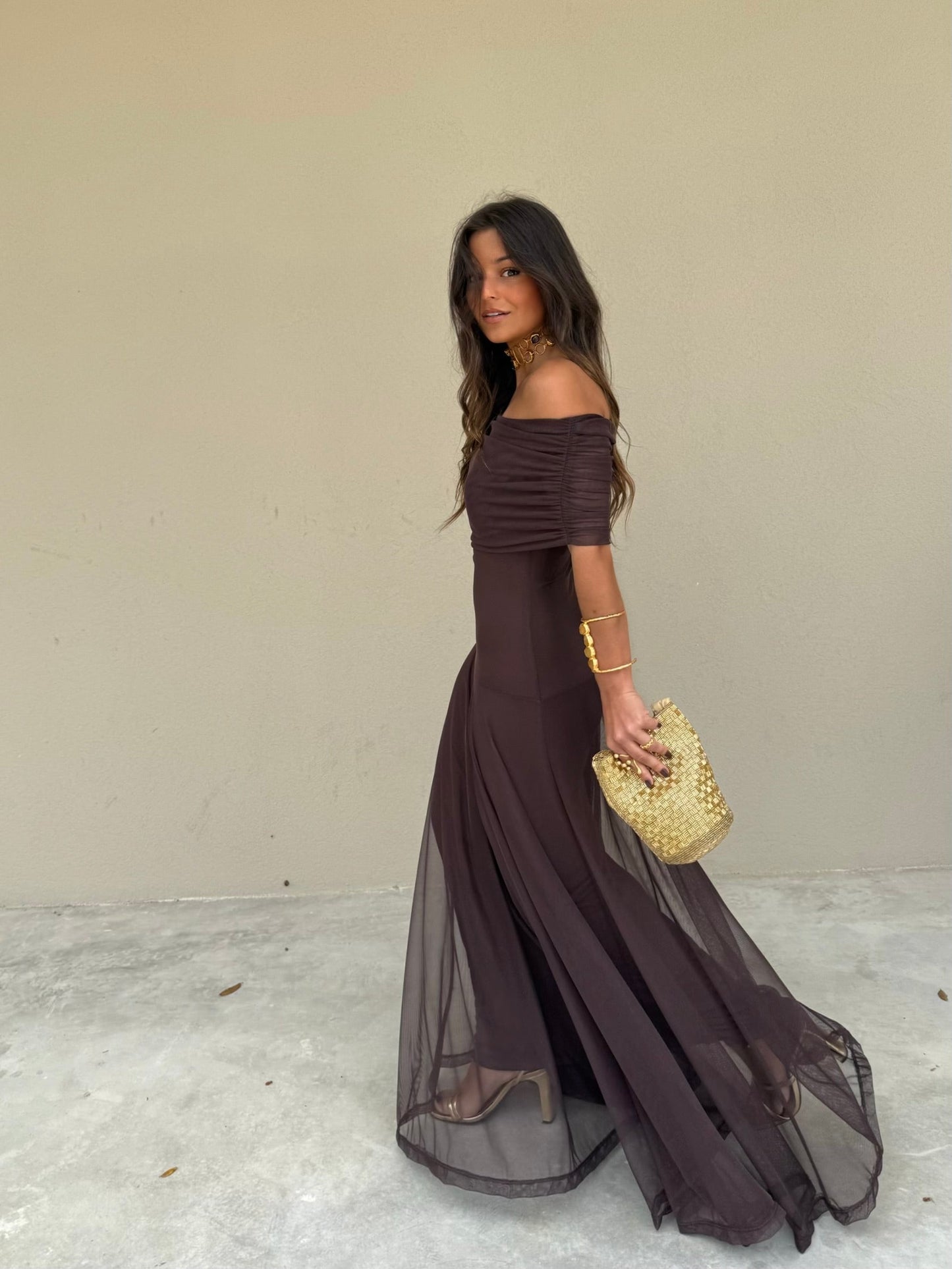 Maxi Vestido de Malla